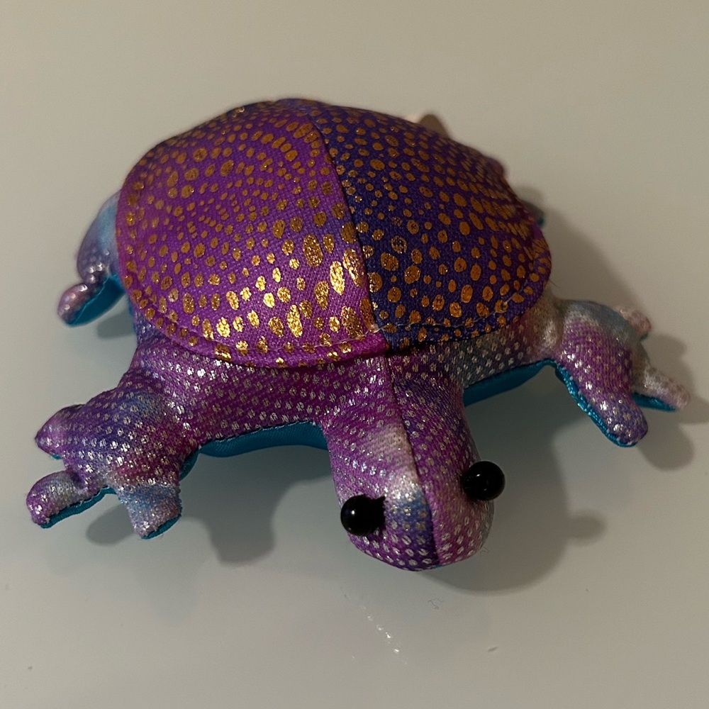 Sand-filled Shiny Purple and Blue Turtle